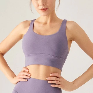 AirActive Serenity Flow Bra สปอร์ตบรา มีฟองน้ำในตัว เบาสบายเหมือนไม่ได้สวม ดีไซน์โชว์แผ่นหลัง สำหรับผู้หญิงเล่นโยคะ