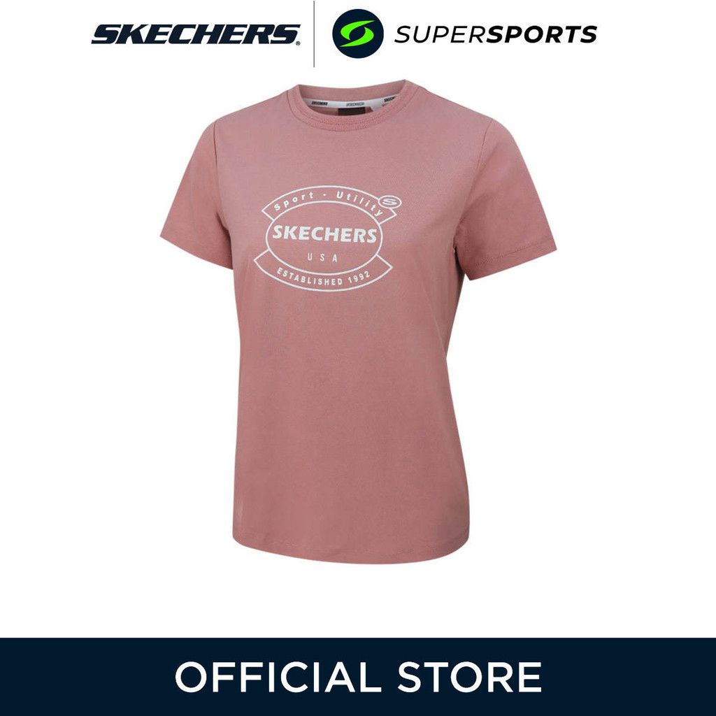 SKECHERS Knit SL324W613-ROS1 เสื้อยืดลำลองผู้หญิง