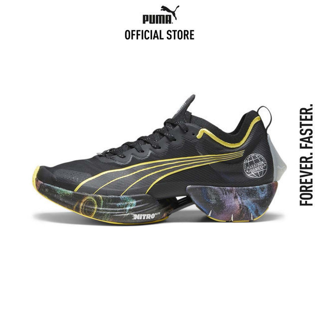 PUMA RUNNING - รองเท้าวิ่งผู้ชาย Fast-R NITRO Elite 'Marathon Series' สีดำ - 37846501