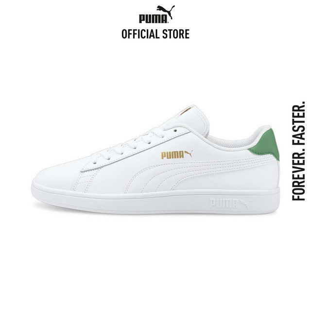 PUMA BASICS - รองเท้ากีฬา Smash v2 สีขาว - 36521536