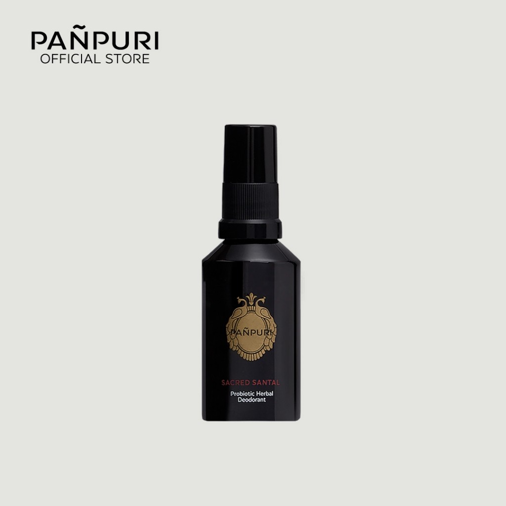 PANPURI SACRED SANTAL Probiotic Herbal Deodorant 50 ml. ปัญญ์ปุริ เซเคิร์ด แซนทัล โพรไบโอติก เฮอร์บอล ดีโอโดแรนท์ สเปรย์