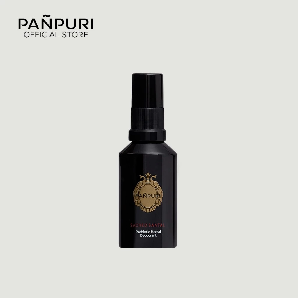 PANPURI SACRED SANTAL Probiotic Herbal Deodorant 50 ml. ปัญญ์ปุริ เซเคิร์ด แซนทัล โพรไบโอติก เฮอร์บอล ดีโอโดแรนท์ สเปรย์