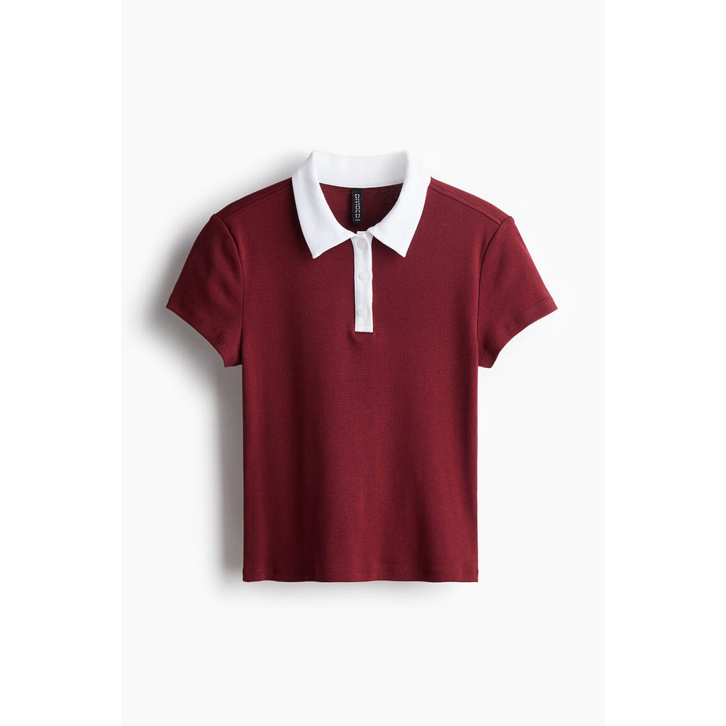 H&M Women Cropped polo shirt 1255494_1