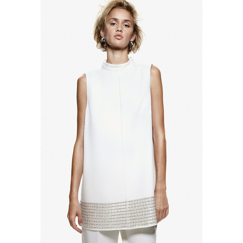 H&M Women Bead-embellished top 1260429_1