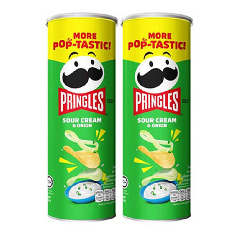 พริงเกิลส์ มันฝรั่ง ซาวครีม 102 ก. x 2 PRINGLES Chips Sour cream 102 g x 2