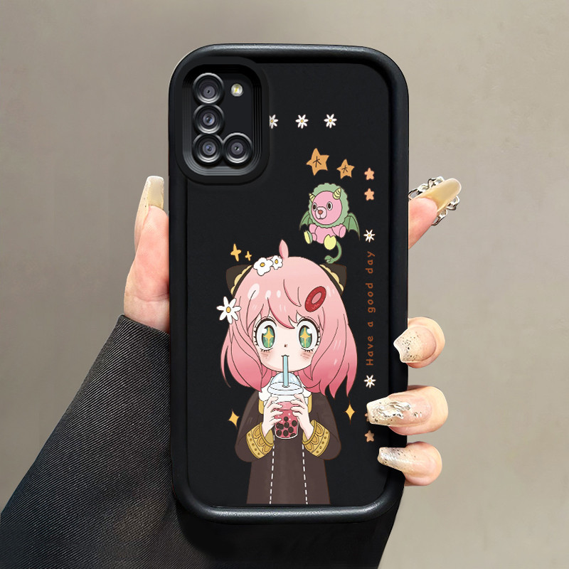 เคสสำหรับ Samsung Galaxy A31 เคสผู้หญิงน่ารักโทรศัพท์กรณีการ์ตูนบุคลิกภาพซิลิโคนนุ่มกรณี