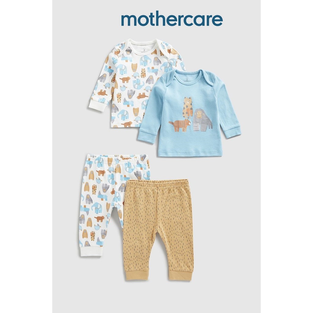 ชุดนอนเด็ก Mothercare Tiger and Elephant Baby Pyjamas - 2 Pack GF117