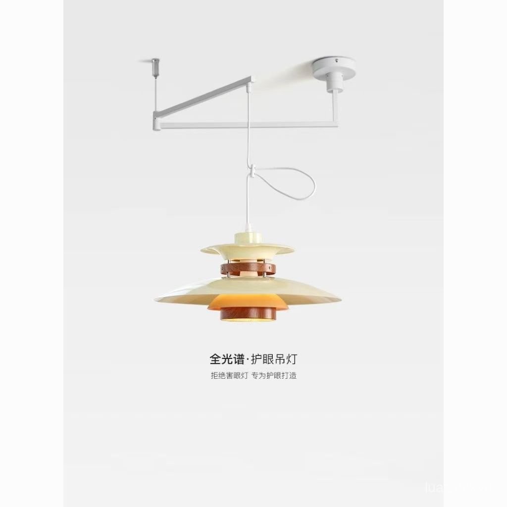 ร้านอาหารเดนมาร์กโคมไฟระย้าแบบออกแบบโคมไฟจานบินนอร์ดิก PH5โคมไฟโยกโต๊ะรับประทานอาหารที่สร้างสรรค์ GQ