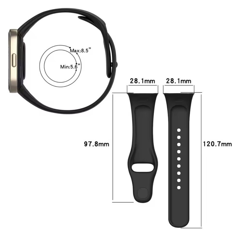 ส่งเร็ว🔥สายนาฬิกาข้อมือซิลิโคน สไตล์สปอร์ต สําหรับ Redmi Watch 3 Active/Redmi Watch 3 Lite