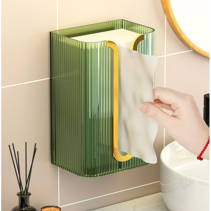 🍌กล่องกระดาษทิชชูติดผนัง รูปตัว U สําหรับใส่หน้ากาก กระดาษทิชชู่ ในห้องครัว ห้องน้ำ Banana Bakery - รูปที่ 4