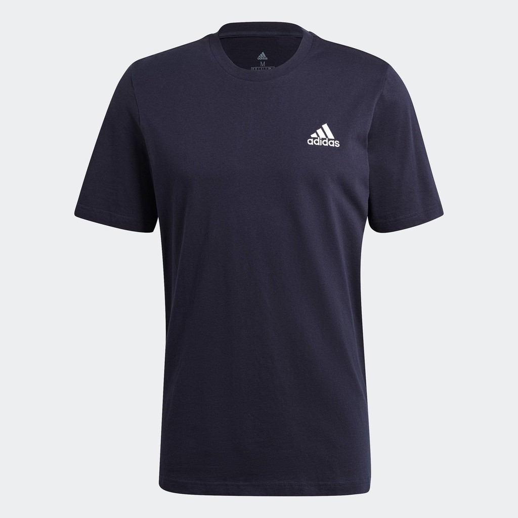adidas Lifestyle Essentials Embroidered Small Logo Tee Men Blue GK9649