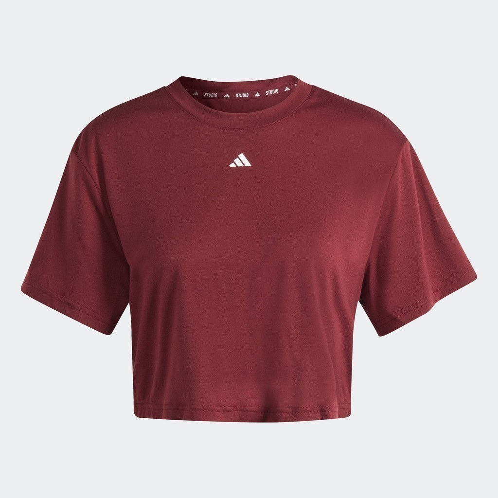 adidas Training Studio Tee Women Burgundy IL3972