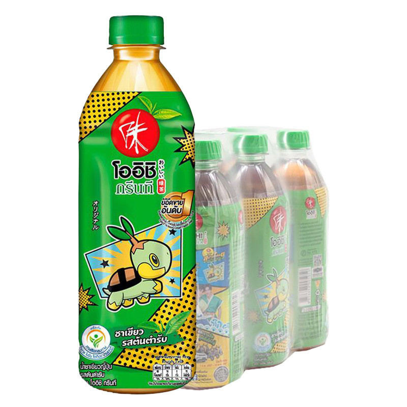 โออิชิ ชาเขียวพร้อมดื่ม รสต้นตํารับ 500 มล. x 6