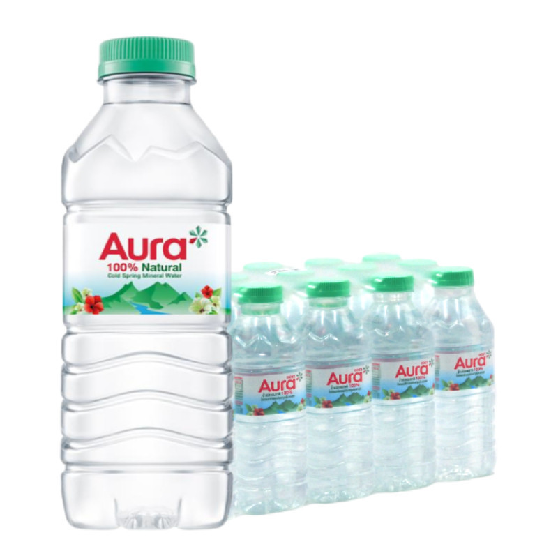 ออรา น้ำแร่ 330 มล. x 15 AURA Mineral Water 330 ml x 15