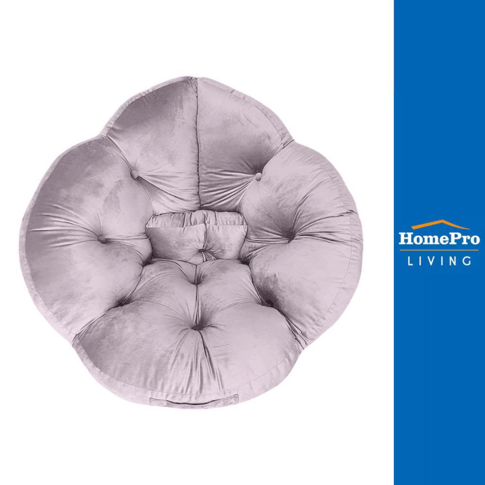 HomePro เบาะรองนั่ง FLOWER 34x43 นิ้ว แบรนด์ HOME LIVING STYLE เบาะ นุ่ม เด้ง สบาย