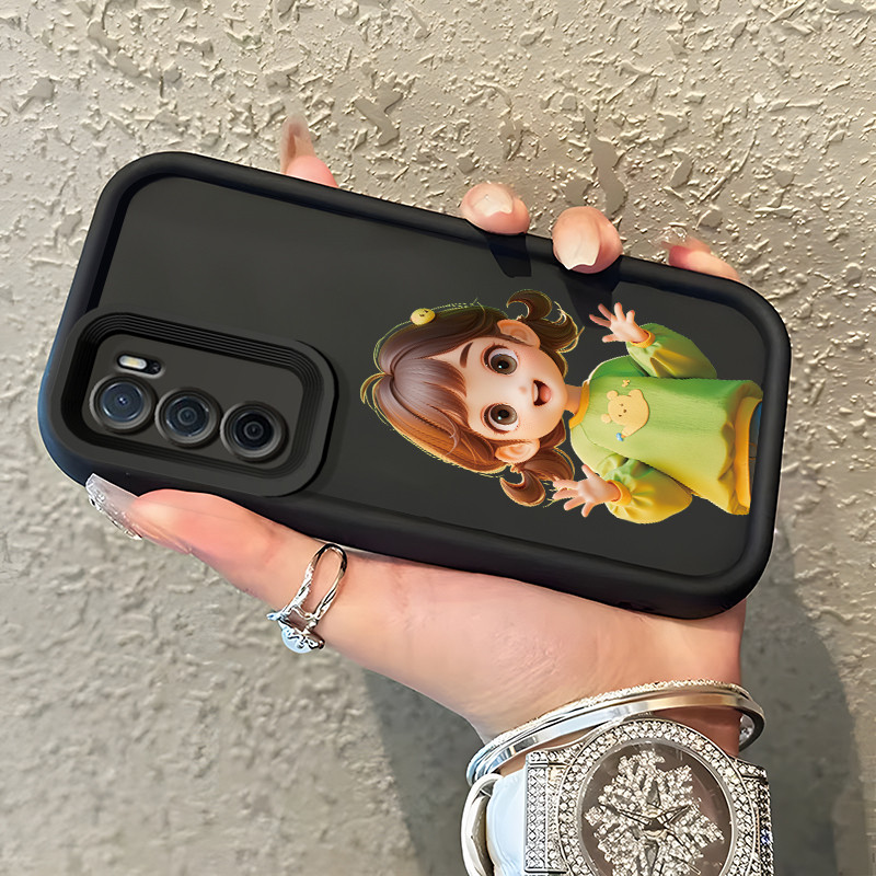 เคสสำหรับ OPPO A16 OPPO A16s OPPO A54s เคสนิ่มป้องกันซิลิโคนเคสโทรศัพท์สำหรับหญิงสาวน่ารักน่ารักและส