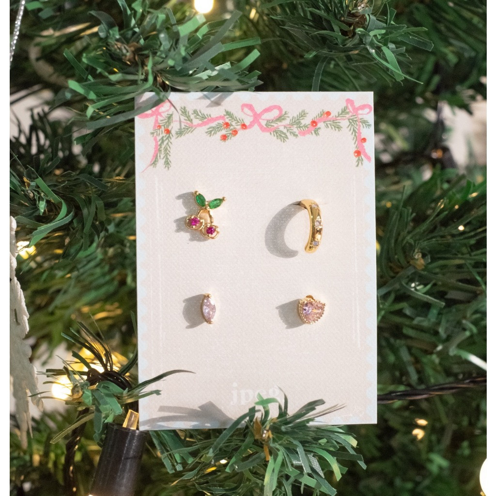 JPEG - Cherry Earring Set เซตต่างหู