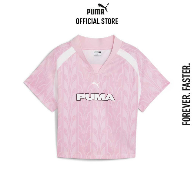 PUMA PRIME/SELECT - เสื้อฟุตบอลสำหรับผู้หญิง Baby Tee สีชมพู 63098930