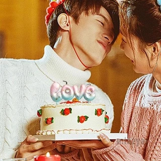 😍COD😍เทียนวันเกิด Happy Birthday เทียนLOVE สีพิเศษ(พร้อมส่ง)