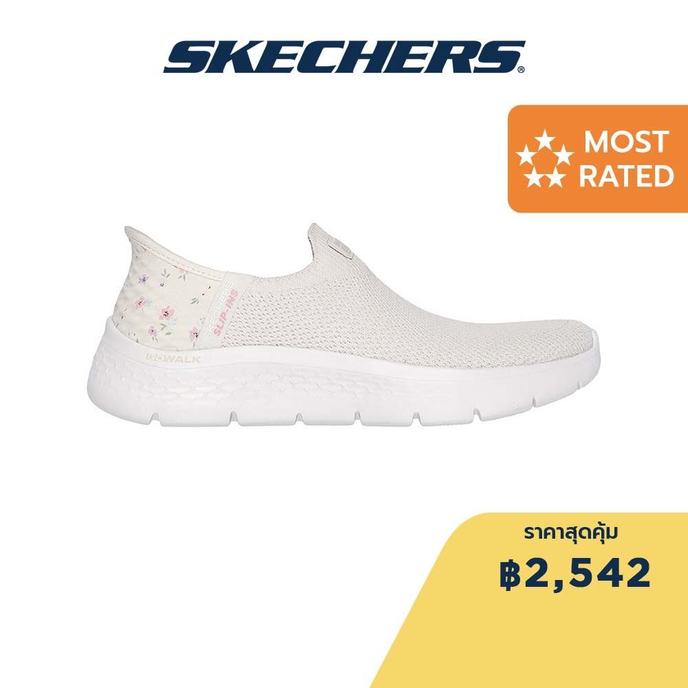 Skechers สเก็ตเชอร์ส รองเท้าผู้หญิง Women GOwalk Flex GOwalk Shoes - 124822-OWHT - Air-Cooled Memory Foam