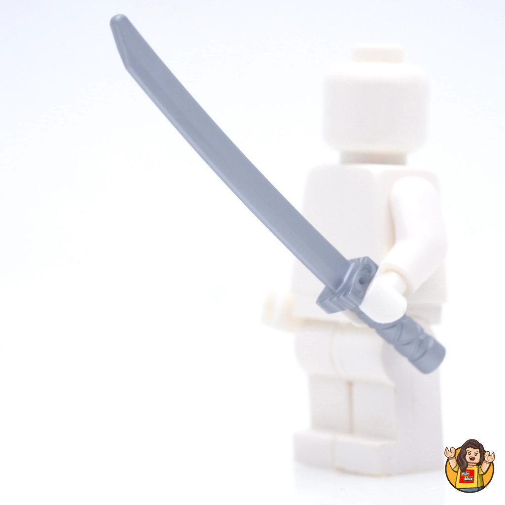 ( Ploybrick Minifigure ของแท้ ) Extra part Katana Silver Sword ( WEAPON อาวุธ ) ราคาชิ้นละ LEGO