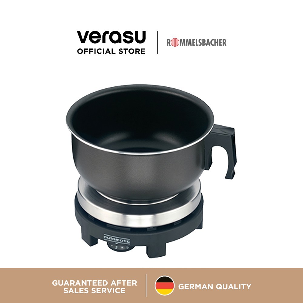 เตาไฟฟ้าเดี่ยวพร้อมหม้อ rommelsbacher ROM-RK501|S รอมเมลส์บาเชอร์ เตาไฟฟ้าเดินทาง