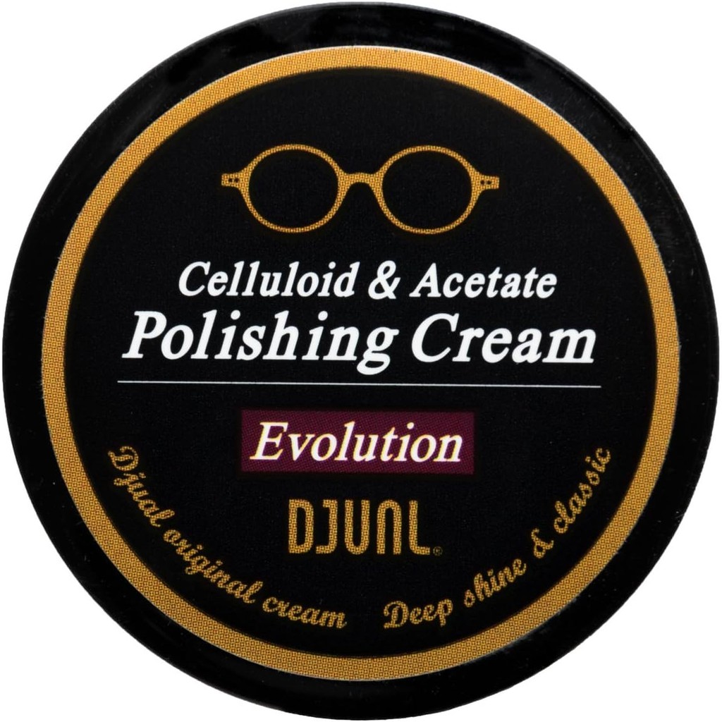 DJUAL Celluloid and acetate polishing cream, glasses, sunglasses, sunglasses cleaner, maintenance