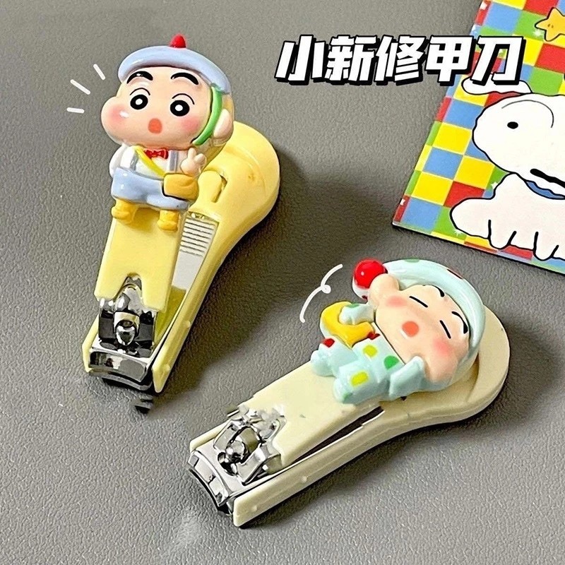 elegantedge การ์ตูน Chin-chan กรรไกรตัดเล็บน่ารักสร้างสรรค์กรรไกรตัดเล็บสะดวกขนาดกะทัดรัด