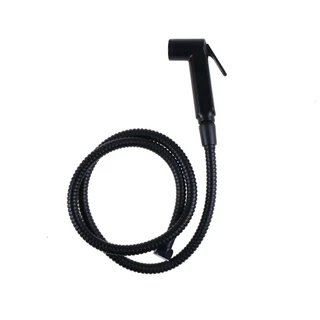 MARINE ชุดฉีดชำระ ABS สายสแตนเลส 201 รุ่น EBONY MR R-51BK สีดำ |EA|