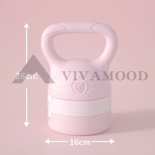 VM.ส่งจากไทย เคตเทิลเบลล์แบบนุ่ม 2.5-6KGปรับน้ำหนักได้ ดัมเบลหูหิ้ว ดัมเบลยกน้ำหนัก ลูกตุ้มยกน้ เขียว ชมพู