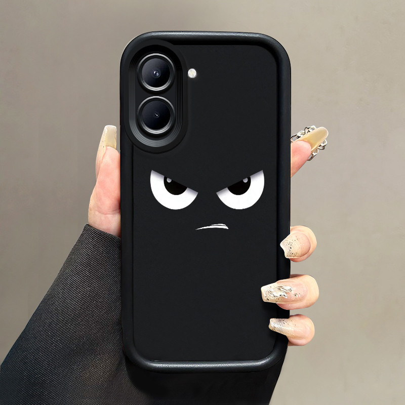 เคสสำหรับ Realme C33 เคสป้องกันการกระแทกซิลิโคนเคสโทรศัพท์มีลายดวงตายอดนิยม