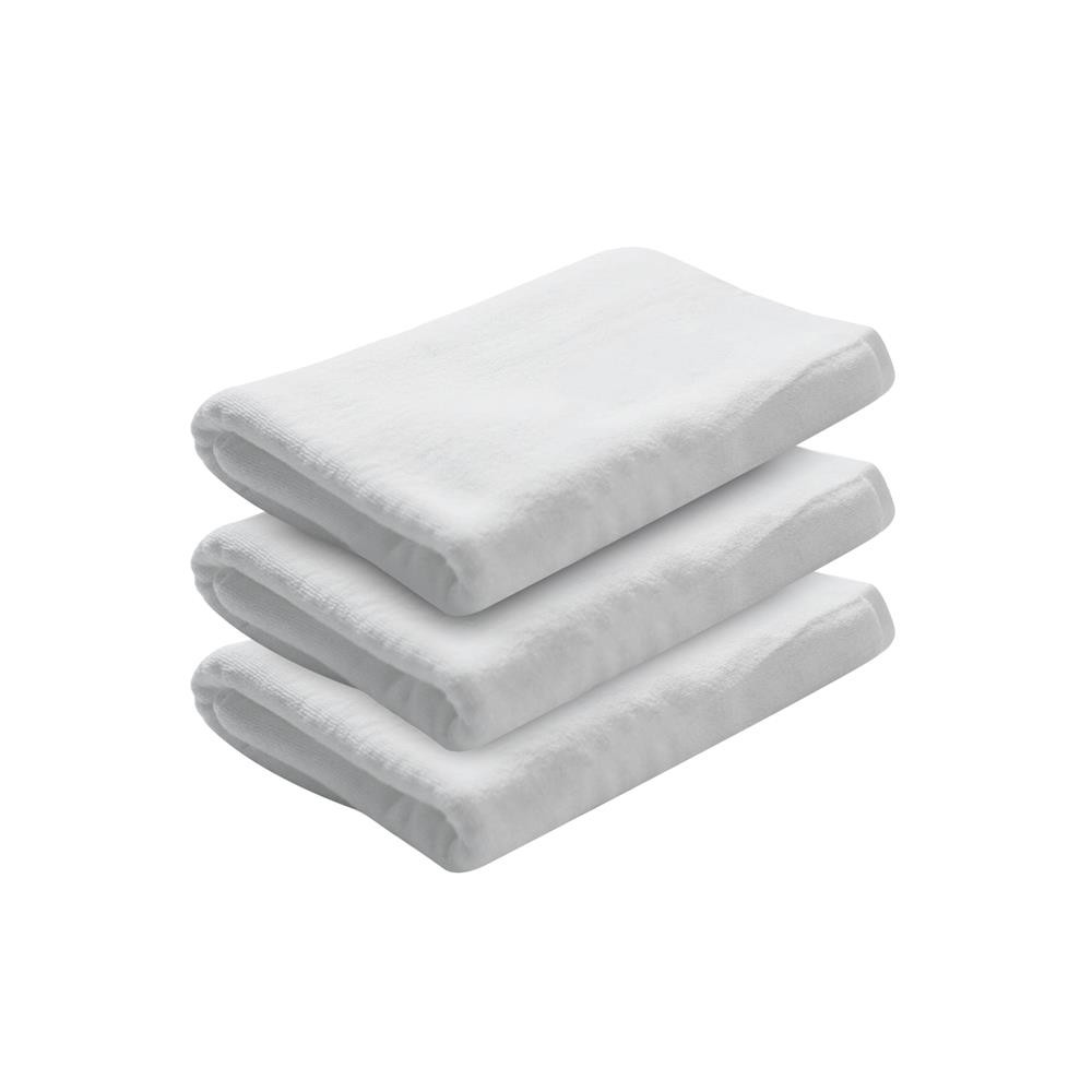 ผ้าขนหนู HANKY HOUSE HOTEL STYLE TOWEL 27X54 นิ้ว แพ็ก 3 ชิ้น สีขาว ผ้าเช็ดตัวและชุดคลุม ผ้าเช็ดตัว 