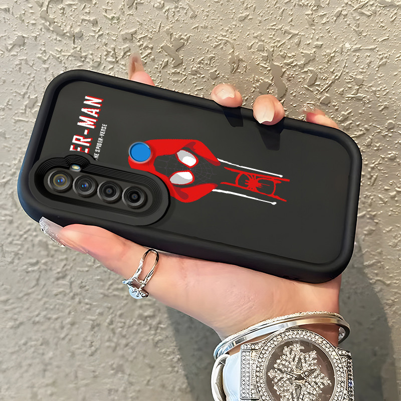 เคสสำหรับ Realme 5 5i 5s 6i C3 C3i Narzo 10 Narzo 10A Narzo 20A เคสโทรศัพท์สไปเดอร์แมนที่สร้างสรรค์