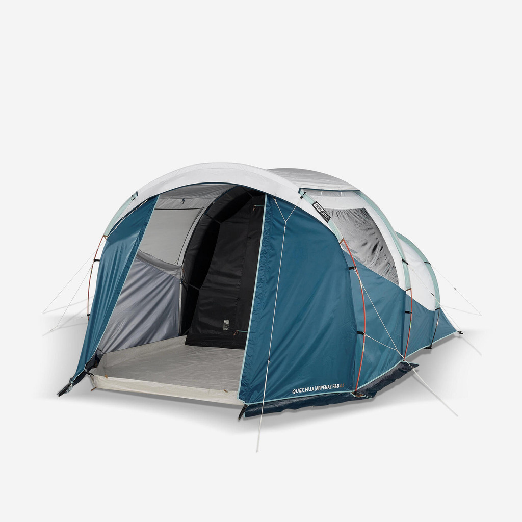 QUECHUA - เต็นท์ตั้งแคมป์พร้อมเสารุ่น Arpenaz 4.1 F&B สำหรับ 4 คน - Camping Tent with Poles Arpenaz 