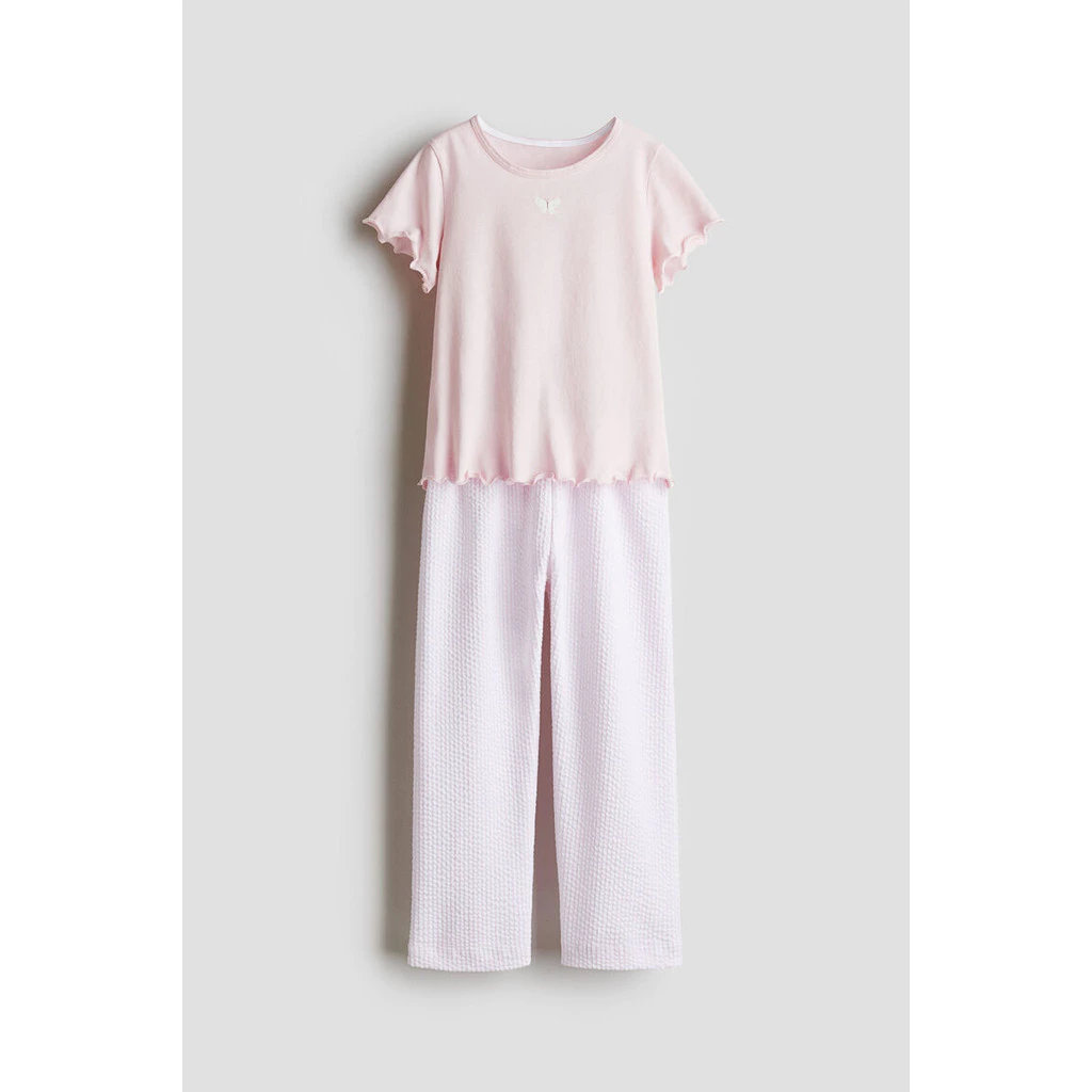 H&M(เอชแอนด์เอ็ม) ชุดนอน Jersey เด็กผู้หญิง 1265720_1