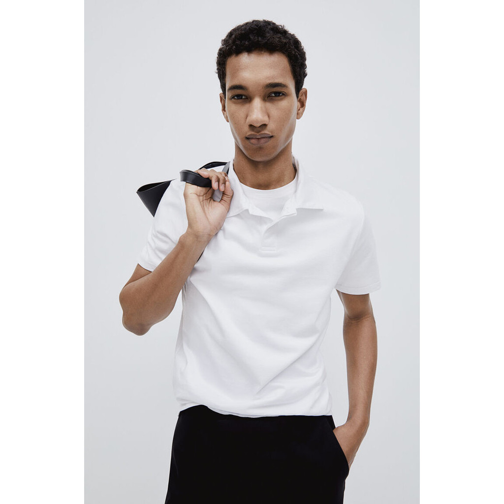 H&M Man Muscle Fit Polo shirt 1223186_1