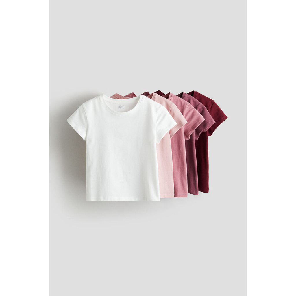 H&M  Girl 5-pack cotton T-shirts 1022628_5