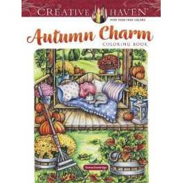 Creative Haven Autumn Charm Coloring Book (Creative Haven) [Paperback]