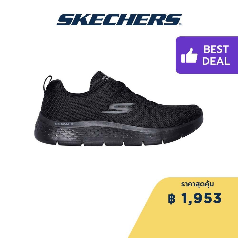 Skechers สเก็ตเชอร์ส รองเท้าผู้ชาย Men GOwalk Flex Vespid Walking Shoes - 216507-BBK Air-Cooled Goga Mat