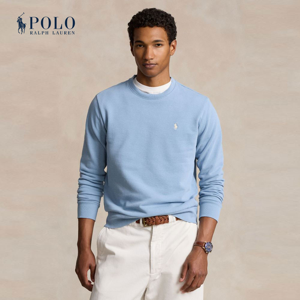 Polo Ralph Lauren เสื้อสเวตเตอร์ผู้ชาย Loopback Fleece Sweatshirt รุ่น MNPOKNI16823616 สีฟ้า