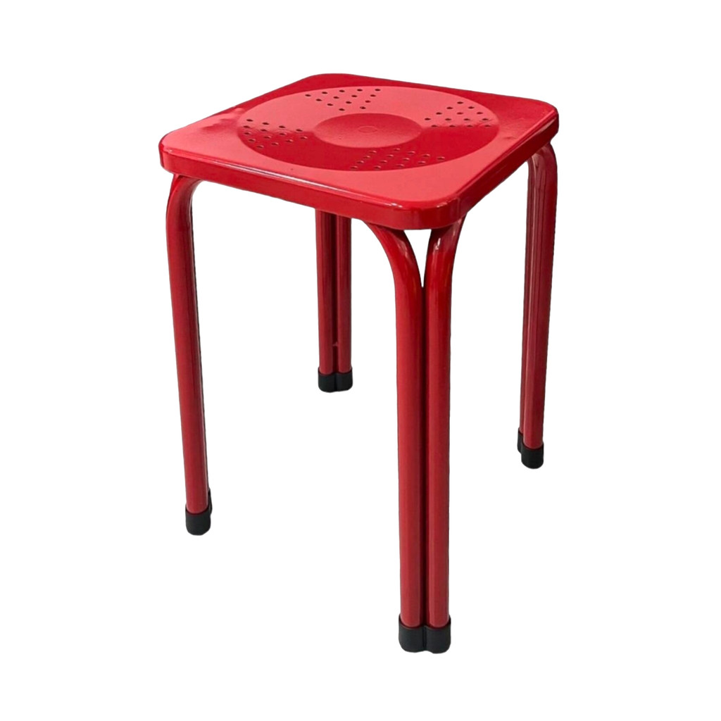 KASSA  เก้าอี้เหล็ก 18 นิ้ว สีแดง