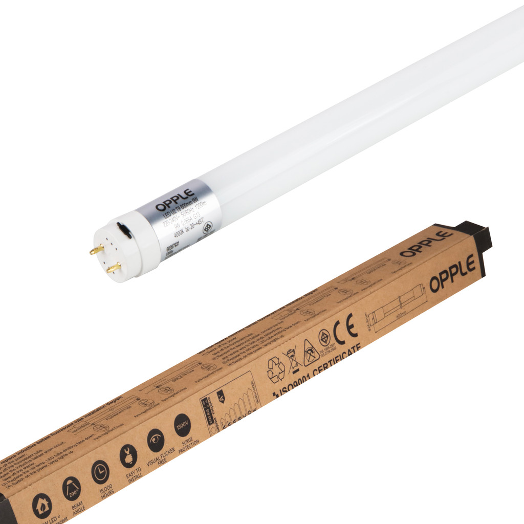 OPPLE หลอดไฟ LED T8 9W Cool White รุ่น U2T8600m9WCWdbl
