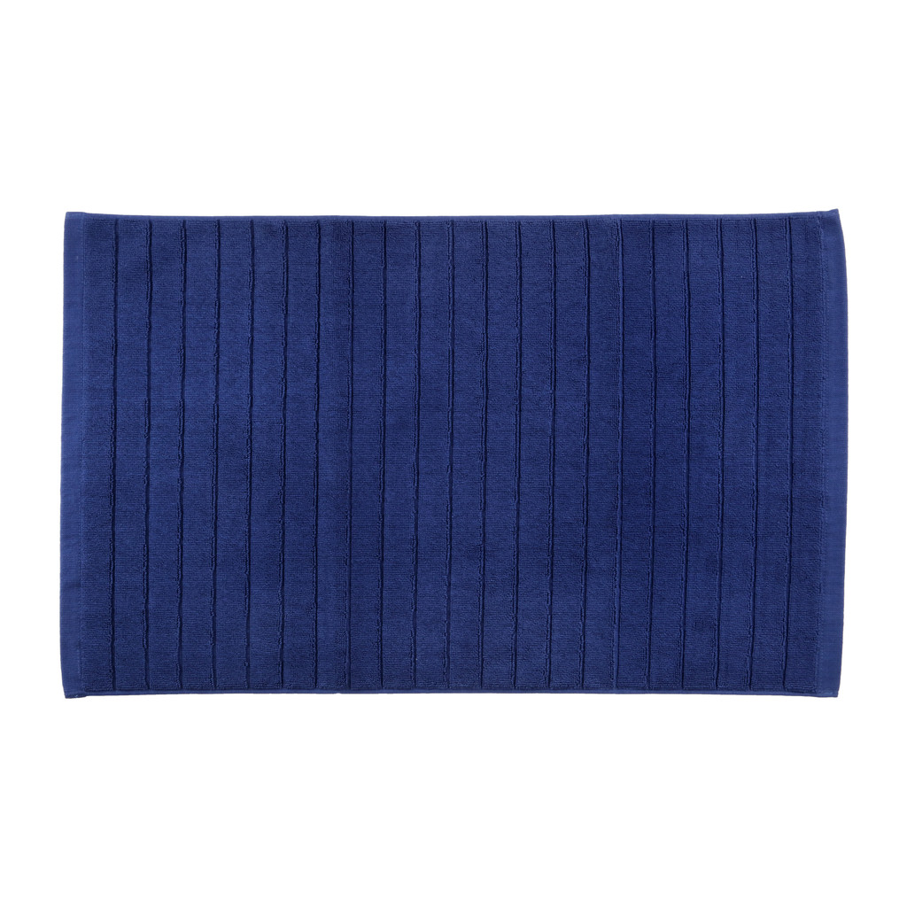 KASSA HOME ผ้าขนหนูเช็ดเท้า รุ่น RONDA-8 ขนาด 17 x 28 นิ้ว สีน้ำเงิน