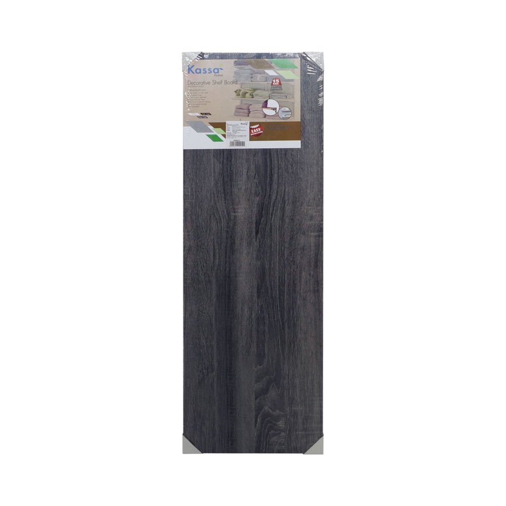 แผ่นชั้นไม้ปิดผิวเมลามีน Smartline KASSA HOME รุ่น MES9300AS ขนาด 90 x 30 x 1.6 ซม. สีโอ๊กเข้ม