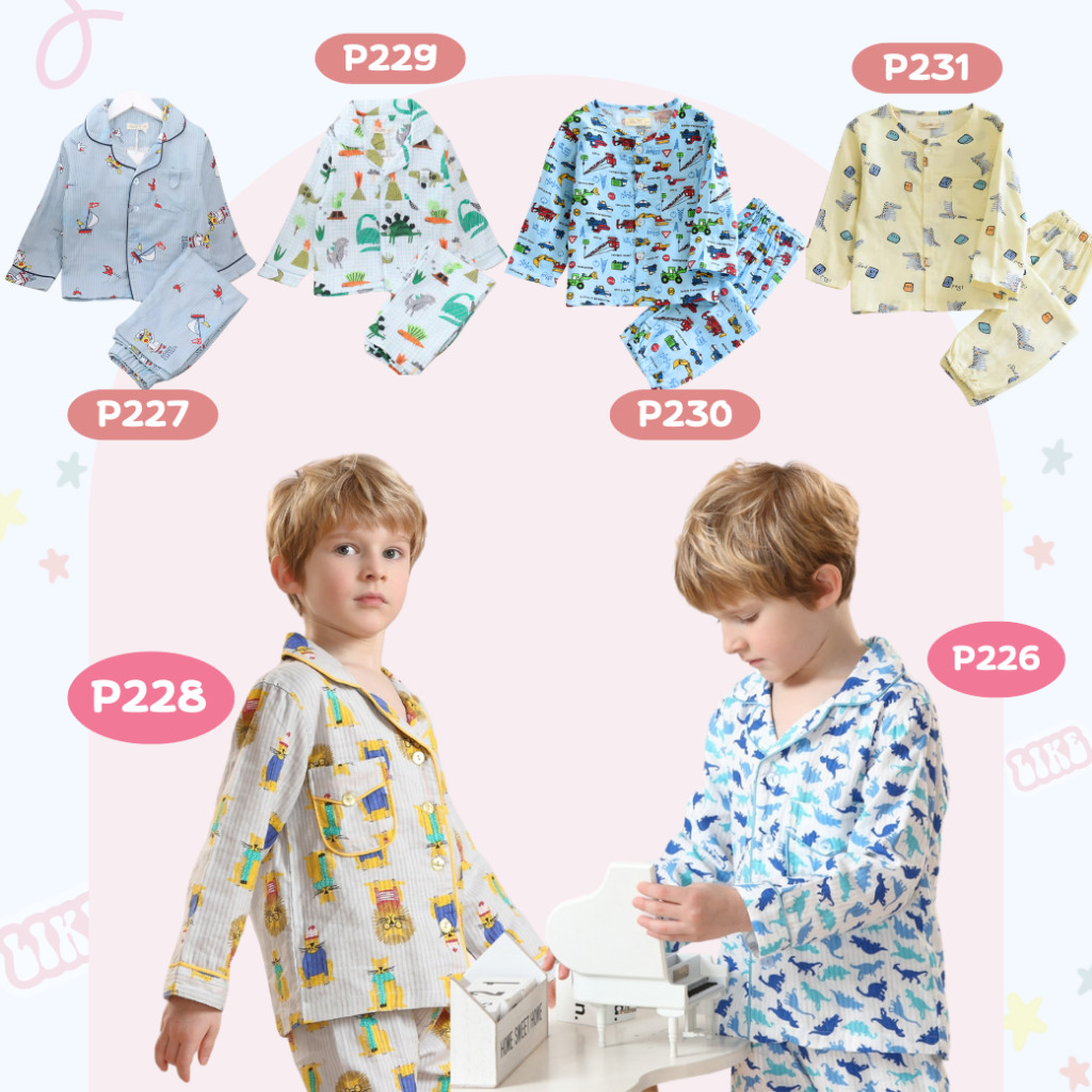 ชุดนอน Muslin Kid ผ้ามัสลิน (P226 P227 P228 P229 P230 P231)