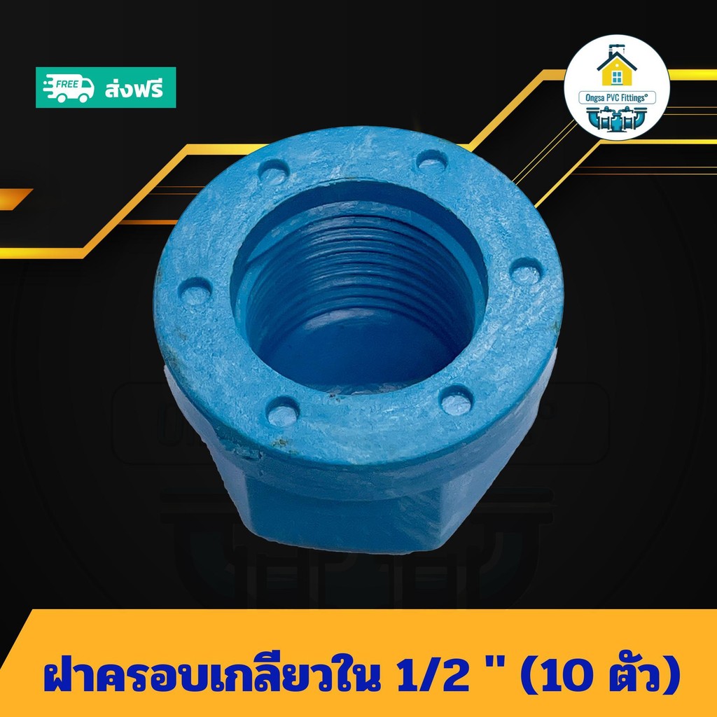 (แพค10ตัว) ฝาครอบเกลียวใน 1/2 นิ้ว ฝาอุดท่อเกลียวใน ฝาปิด ปิดตายท่อขนาด4หุน ข้อต่อพีวีซี PVC ส่งไว ส่งทุกวัน ถูกคุ้ม