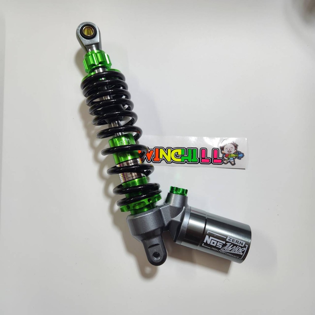 โช้คหลังหัวกลับ ZERN G-SERIES สปริงดำแกนเขียว GIORNO / MIO / FILANO / FILANO GRAND / CLICKi โช้คแก๊สกึ่งน้ำมัน ตัวปรับห