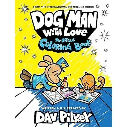 Asia Books หนังสือภาษาอังกฤษ DOG MAN WITH LOVE: THE OFFICIAL COLORING BOOK