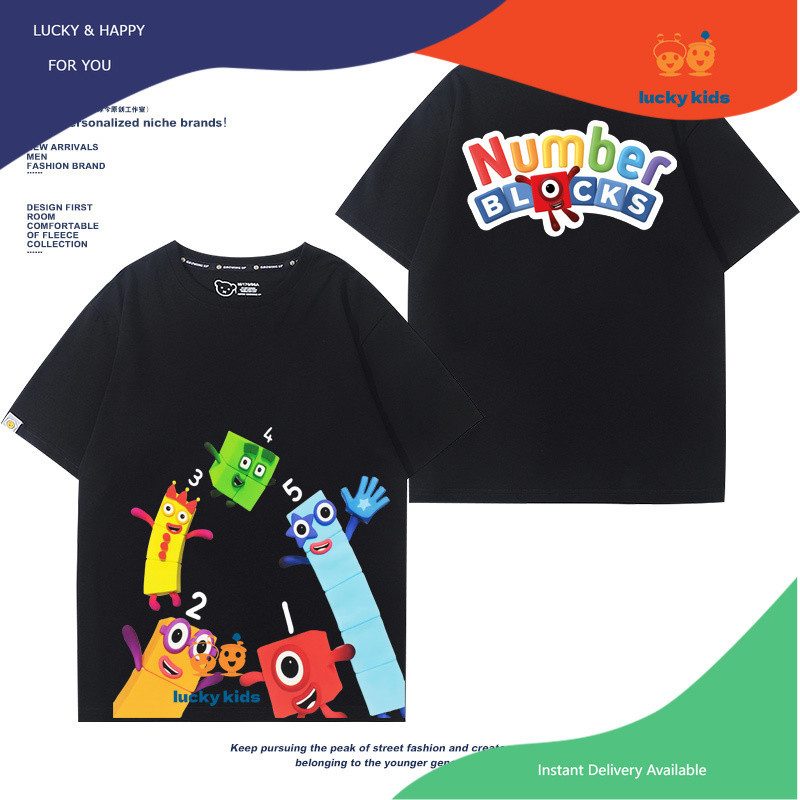 🚀(จัดส่งเร็ว ๆ นี้)เสื้อยืดผ้าฝ้ายสำหรับเด็ก Numberblock-5 มีความยืดหยุ่นไม่เสียรูปง่ายไม่ซีดจาง🌈นุ่มและระบายอากาศ - รูปที่ 2