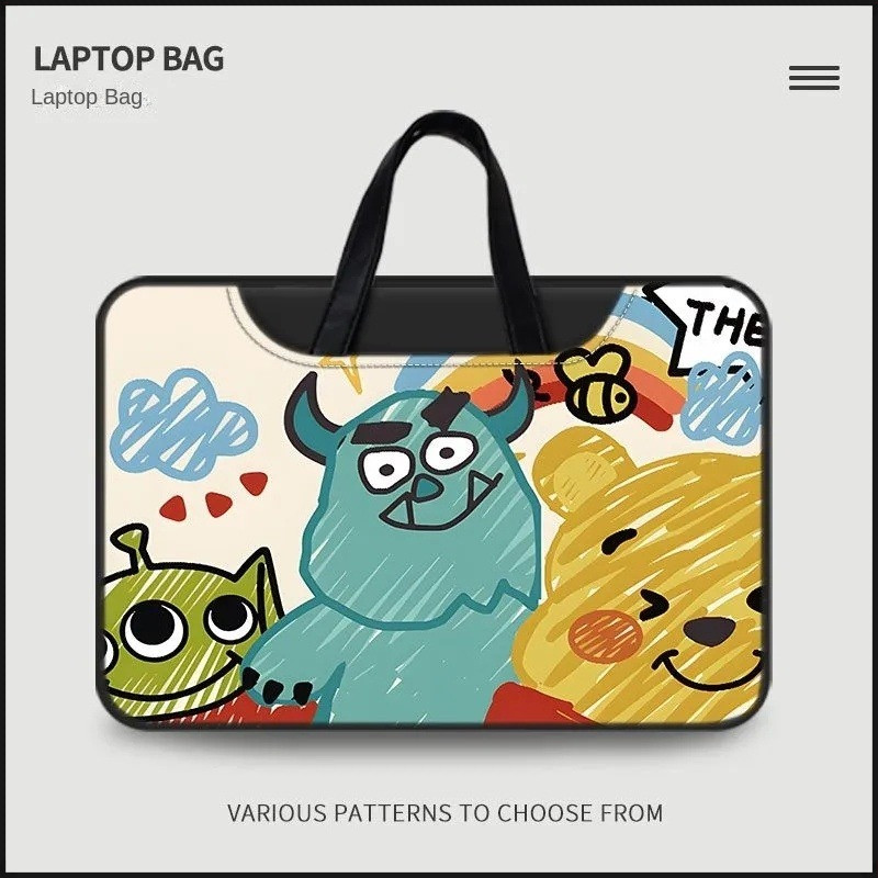 🔥กระเป๋าใส่โน๊ตบุ๊ค ความจุสูงกระเป๋าแล็ปท็อปการ์ตูนน่ารัก Lenovo Xiaoxinair14หัวเว่ย13.3เดลล์Mac15.6